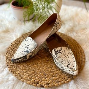 Madden Girl snakeskin flats